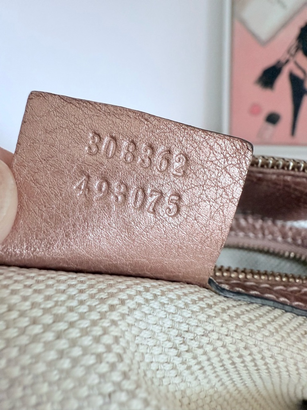 Gucci SOHO "JAPAN EXCLUSIVE "GG interlock pink Metallic π - Picture 15 of 16